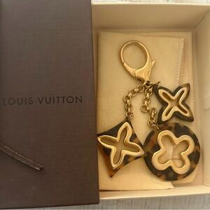 Louis Vuitton Gold and Brown Bag Charm/Key
Holder